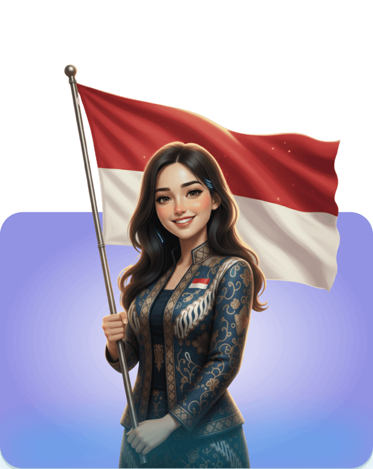 MIA with Indonesian Flag